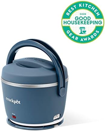 Electric Lunch Box Food Warmer 20oz Faded Blue Curated Catalog F3