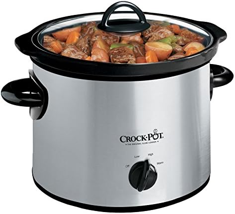 3 Quart Manual Slow Cooker Silver Curated Catalog M0