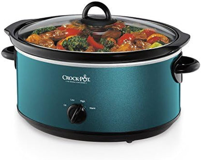 7 Quart Manual Slow Cooker Turquoise Curated Catalog N2