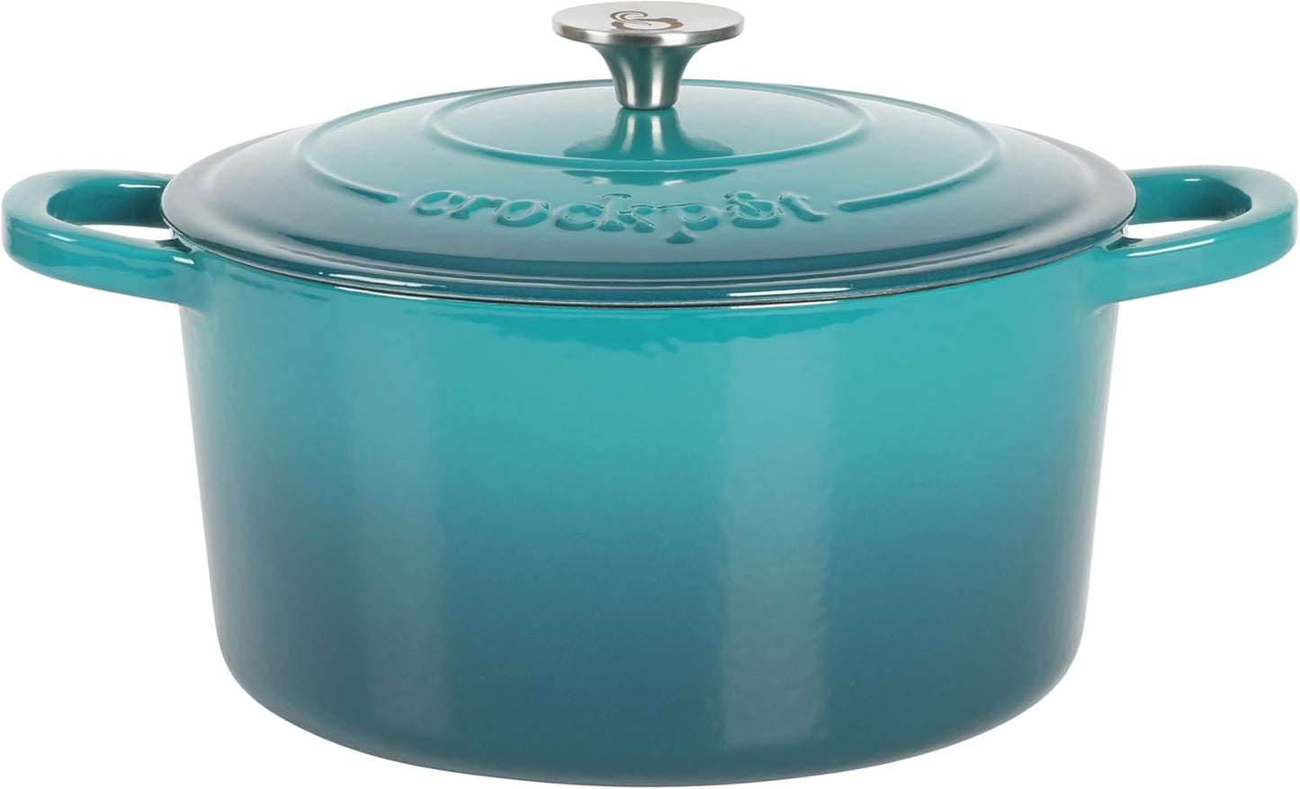 3 Quart Enameled Cast Iron Dutch Oven Aqua Curated Catalog T0