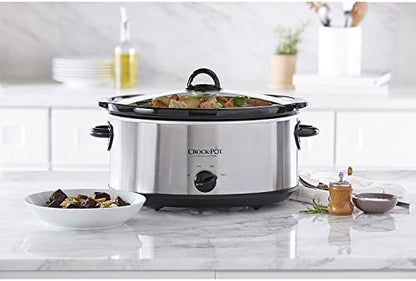 7 Quart Oval Manual Slow Cooker Stainless Steel Curated Catalog V7