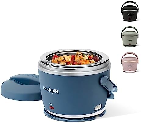 Electric Lunch Box Food Warmer 20oz Faded Blue Curated Catalog F3