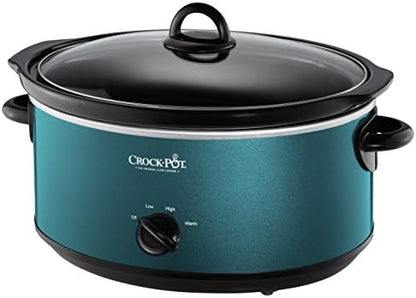 7 Quart Manual Slow Cooker Turquoise Curated Catalog Z6