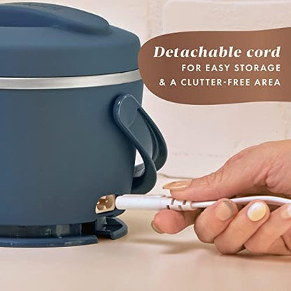 Electric Lunch Box Food Warmer 20oz Faded Blue Curated Catalog F3