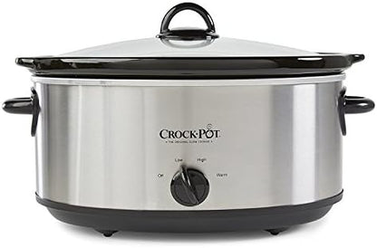 7 Quart Oval Manual Slow Cooker Stainless Steel Curated Catalog V7