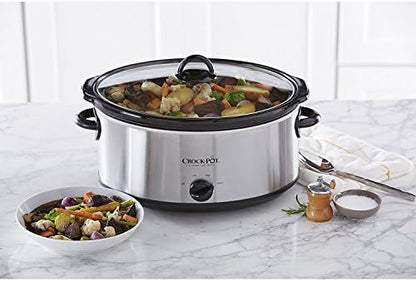7 Quart Oval Manual Slow Cooker Stainless Steel Curated Catalog V7