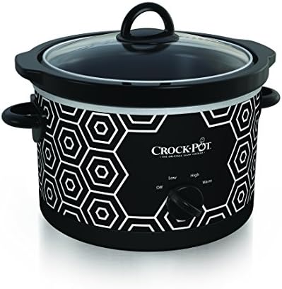 4.5 Quart Portable Slow Cooker Black & White Curated Catalog C9