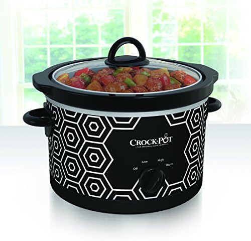 4.5 Quart Portable Slow Cooker Black & White Curated Catalog C9