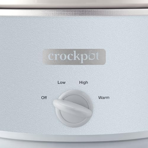4.5 Quart Manual Slow Cooker Macaroon Blue Curated Catalog T0