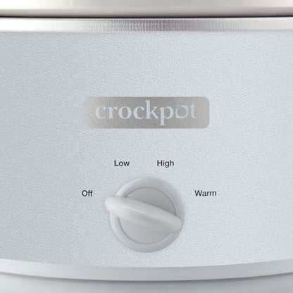 4.5 Quart Manual Slow Cooker Macaroon Blue Curated Catalog T0