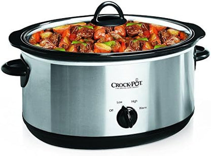 7 Quart Oval Manual Slow Cooker Stainless Steel Curated Catalog V7