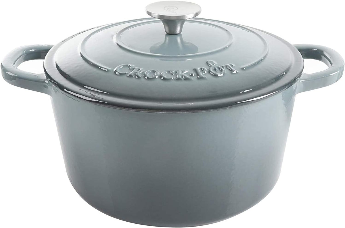 3 Quart Enameled Cast Iron Dutch Oven Aqua Curated Catalog T0