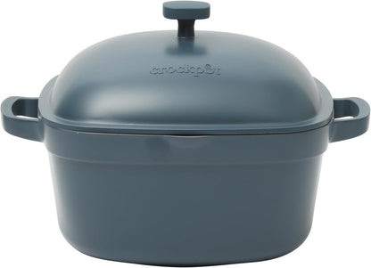 3 Quart Enameled Cast Iron Dutch Oven Aqua Curated Catalog T0